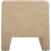 SAFAVIEH Home Collection Swip Mid-Century Modern Sand Linen Accent Chair (Fully Assembled)(Sand)