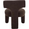 SAFAVIEH Home Collection Zalens Mid-Century Modern Brown Boucle Accent Chair (Fully Assembled)(Brown)