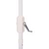 SAFAVIEH Outdoor – Buti 9 FT Patio Umbrella – Crank Lift, Aluminum Frame with White Pole, Weather Resistant for Deck, Backyard, Garden (PAT8027)(Black Striped/White)