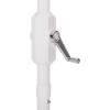 SAFAVIEH Outdoor – Buti 9 FT Patio Umbrella – Crank Lift, Aluminum Frame with White Pole, Weather Resistant for Deck, Backyard, Garden (PAT8027)(Navy Striped/White)