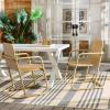 SAFAVIEH Outdoor – Drew Chair Set of 2 – Natural & Taupe Steel Frame – Weather Resistant – Ideal for Patio, Deck, Backyard, 18″ Seat Height (PAT7541A-SET2)(Natural/Taupe)