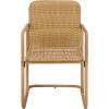 SAFAVIEH Outdoor – Drew Chair Set of 2 – Natural & Taupe Steel Frame – Weather Resistant – Ideal for Patio, Deck, Backyard, 18″ Seat Height (PAT7541A-SET2)(Natural/Taupe)