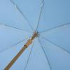SAFAVIEH Outdoor – Valencia 6.5 FT Beach Umbrella – Canopy with White Fringe Trim, Tilt Function, Aluminum Pole, Weather Resistant for Beach, Patio, Garden (PAT8503)(Baby Blue)