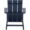 SAFAVIEH Outdoor Patio Furniture Collection – All Weather Green Adirondack Chair, Weather-Resistant Patio Seating, Fully Assembled (PAT4500D)(Federal Blue)