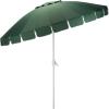 SAFAVIEH Outdoor Patio Furniture Collection – Panza 9 Ft Crank Patio Umbrella, Ivory & White Pole, Market Umbrella with Crank Lift (PAT8026A)(Hunter Green/White)