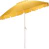 SAFAVIEH Outdoor Patio Furniture Collection – Panza 9 Ft Crank Patio Umbrella, Ivory & White Pole, Market Umbrella with Crank Lift (PAT8026A)(Yellow/White)