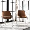 Safavieh Home Alexis Matte Stone Mid-Century(Cognac / Silver)