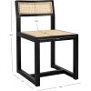 Safavieh Home Bernice White and Natural Cane Dining Chair(Black / Natural)