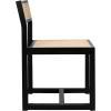 Safavieh Home Bernice White and Natural Cane Dining Chair(Black / Natural)
