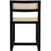Safavieh Home Bernice White and Natural Cane Dining Chair(Black / Natural)