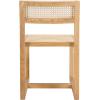 Safavieh Home Bernice White and Natural Cane Dining Chair(Natural)