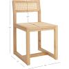 Safavieh Home Bernice White and Natural Cane Dining Chair(Natural)