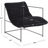 Safavieh Home Collection ACH4511 Chair, Black(Black/Black)