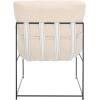 Safavieh Home Collection ACH4511 Chair, Black(Creme/Black)