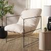 Safavieh Home Collection ACH4511 Chair, Black(Creme/Black)