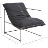 Safavieh Home Collection ACH4511 Chair, Black(Grey/Black)