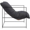 Safavieh Home Collection ACH4511 Chair, Black(Grey/Black)