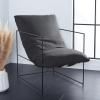 Safavieh Home Collection ACH4511 Chair, Black(Grey/Black)