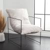 Safavieh Home Collection ACH4511 Chair, Black(Ivory/Black)