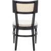 Safavieh Home Collection Galway Coastal White/Natural Cane Seat Cushion Dining Chair(Black/Natural)