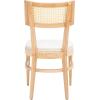 Safavieh Home Collection Galway Coastal White/Natural Cane Seat Cushion Dining Chair(Natural)