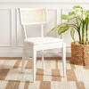 Safavieh Home Collection Galway Coastal White/Natural Cane Seat Cushion Dining Chair(White/Natural)