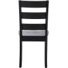 Safavieh Home Collection Silio White Ladder Back 18-inch Dining Chair (Set of 2)(Black)