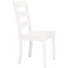 Safavieh Home Collection Silio White Ladder Back 18-inch Dining Chair (Set of 2)(White)