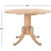 Safavieh Home Forest Traditional Rustic Natural Drop Leaf Dining Table(Rustic Natural)