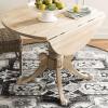 Safavieh Home Forest Traditional Rustic Natural Drop Leaf Dining Table(Rustic Natural)