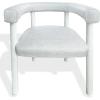 SAFAVIEH Couture – Outdoor Larissa Dining Chair – White & Beige Aluminum – Weather Resistant, Fully Assembled – Ideal for Patio, Deck, Backyard, 17.7″ Seat Height (CPT4021A)(White/Beige)