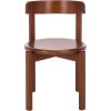 SAFAVIEH Furniture – Calixto Dining Chair Set of 2 – Black Solid Wood – Round Seat Modern Chair – Fully Assembled – Ideal for Dining Room, Kitchen, 19″ Seat Height (DCH8809B-SET2)(Walnut)