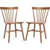 SAFAVIEH Home Collection – Winona Set of 2 Honey Windsor Farmhouse Dining Chairs, Spindle Back Wood Chairs, Classic Casual Seating (DCH8500K-SET2)(Honey)