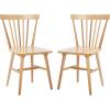 SAFAVIEH Home Collection – Winona Set of 2 Honey Windsor Farmhouse Dining Chairs, Spindle Back Wood Chairs, Classic Casual Seating (DCH8500K-SET2)(Natural)