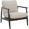 SAFAVIEH Home Collection Amias Modern Coastal Grey & Matte Black Accent Chair (Fully Assembled)(Grey/Matte Black)