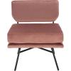 SAFAVIEH Home Collection Kermit Modern Malachite Green Velvet/Matte Black Living Room Dining Room Bedroom Office Foyer Accent Chair(Dusty Rose Velvet/Matte Black)