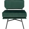 SAFAVIEH Home Collection Kermit Modern Malachite Green Velvet/Matte Black Living Room Dining Room Bedroom Office Foyer Accent Chair(Malachite Green Velvet/Matte Black)