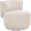 SAFAVIEH Home Collection Rhyt Beige Linen Accent Chair (Fully Assembled)(Beige)