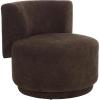 SAFAVIEH Home Collection Rhyt Beige Linen Accent Chair (Fully Assembled)(Brown)