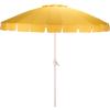 SAFAVIEH Outdoor Patio Furniture Collection – Panza 9 Ft Crank Patio Umbrella, Ivory & White Pole, Market Umbrella with Crank Lift (PAT8026A)(Yellow/White)