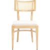 Safavieh Home Collection Galway Coastal White/Natural Cane Seat Cushion Dining Chair(Natural)