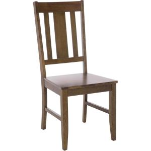 SAFAVIEH Home Collection – Roswitha Slat Back Solid Wood Dining Side Chair, Light Oak Finish, Classic Transitional Seating Design (DCH6905B)(Dark Oak)