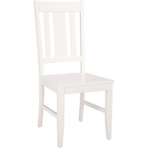 SAFAVIEH Home Collection – Roswitha Slat Back Solid Wood Dining Side Chair, Light Oak Finish, Classic Transitional Seating Design (DCH6905B)(White)