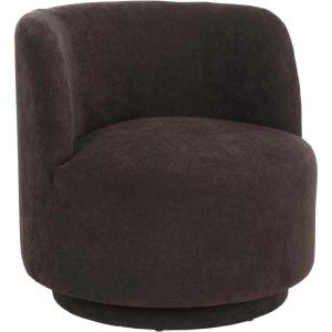 SAFAVIEH Home Collection Hayls Brown Linen Swivel Accent Chair (Fully Assembled)(Brown)
