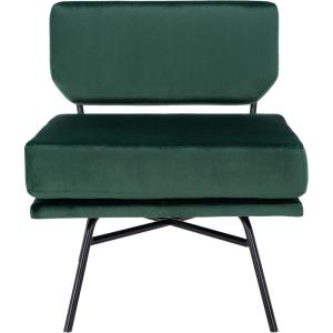 SAFAVIEH Home Collection Kermit Modern Malachite Green Velvet/Matte Black Living Room Dining Room Bedroom Office Foyer Accent Chair(Malachite Green Velvet/Matte Black)