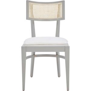 Safavieh Home Collection Galway Coastal White/Natural Cane Seat Cushion Dining Chair(Grey/Natural)