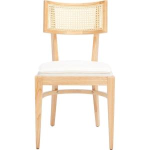 Safavieh Home Collection Galway Coastal White/Natural Cane Seat Cushion Dining Chair(Natural)