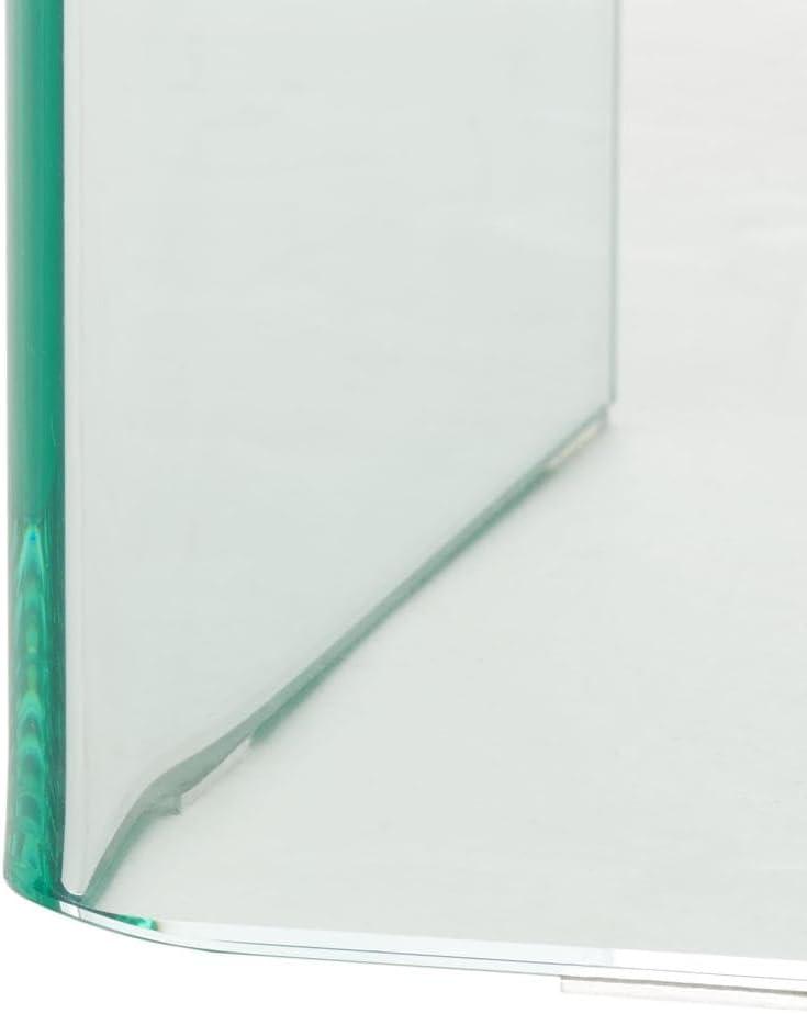 image:imageSAFAVIEH Bedwyr Temp Glass COF7305 Coffee Table 47 W x 28 D x 16 H Clear