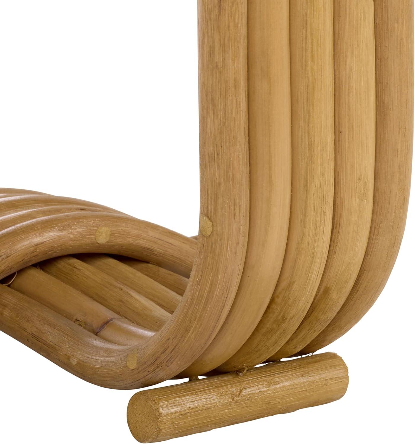 image:imageSAFAVIEH Furniture Asleesh Round Accent Table Natural Rattan Fully Assembled Ideal for Living Room Bedroom 165 W x 165 D x 177 H ACC9901ANatural