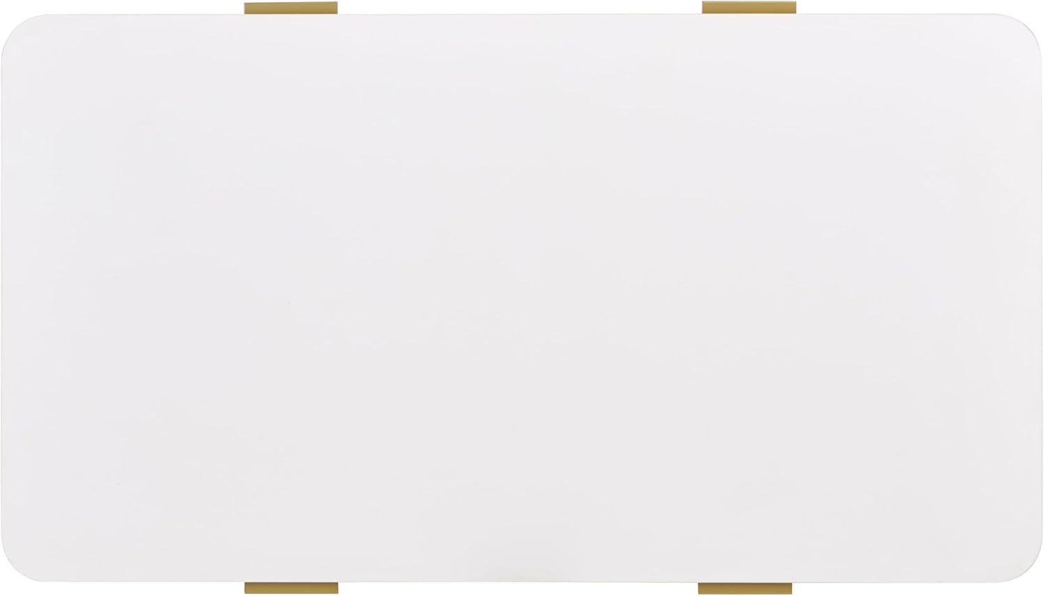 image:imageSAFAVIEH Furniture Hilsa Coffee Table White amp Gold Storage Coffee Table with Cabinets and Shelf Modern Living Room Table 433 W x 236 D x 165 H COF3101AWhiteGold